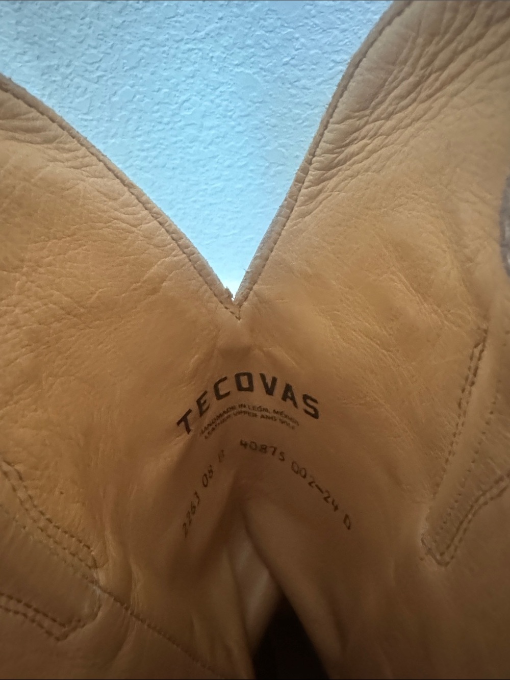 Tecovas Fawn Suede Cowboy Boot - Picture 4 of 7